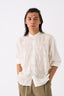 Smocking Detail Shirt White