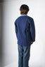 Tashi lapel Coat - indigo men