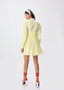 Lemon Pleated Shirt Dress