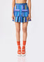 Stripes Pleated Mini Skirt