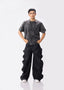 Not Your Usual Baggy Cargo- Black