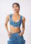 Fitted Denim Vest