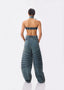 Pleated Denim Tube