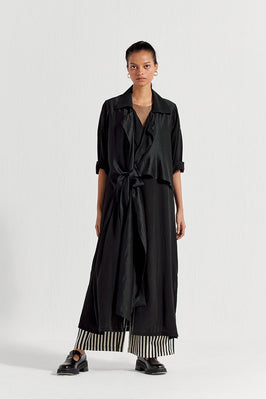 Tie Jacket Co-Ord ( Set Of 2) - Black