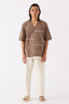 Triangle Embroidered Shirt Cedar