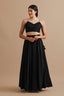 Everlasting Full Length Black Gathered Skirt