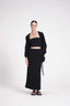 Textured Wrap Skirt