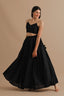 Everlasting Full Length Black Gathered Skirt