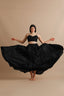 Everlasting Full Length Black Gathered Skirt