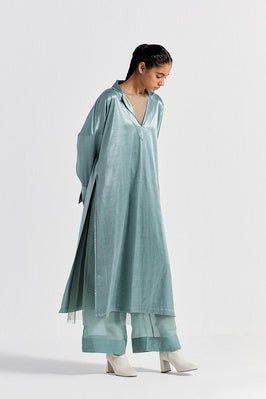 V-Neck Tunic Co-Ord (Set Of 2) - Jade