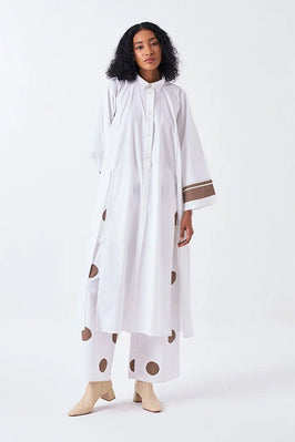 Wide Sleeve Panel Slit Shirt